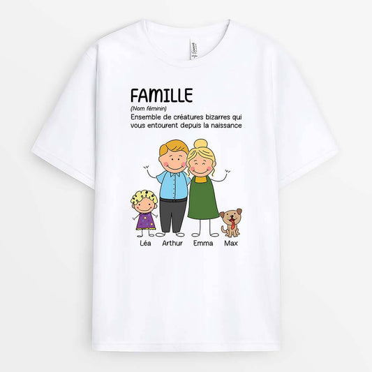 2499AFR1 t shirt definition de la famille personnalise