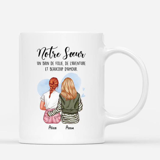 2506MFR1 mug notre soeur beaucoup damour personnalise