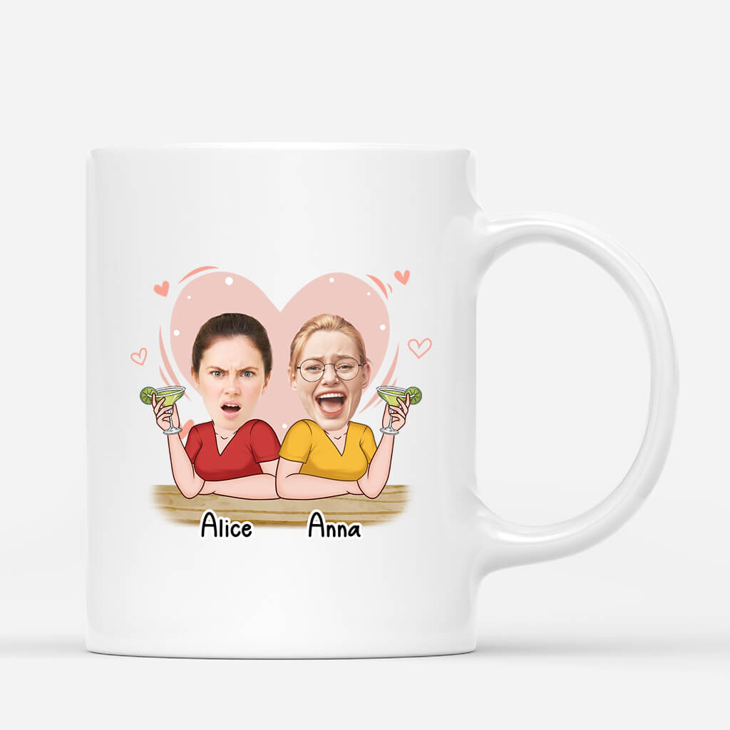 2507MFR2 mug je souris parce que tu es ma soeur personnalise