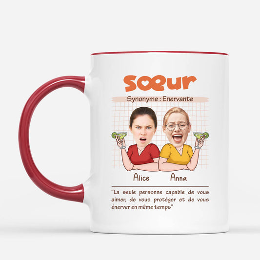 2508MFR2 mug soeur enervante personnalise