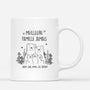 2509MFR1 mug la meilleure famille du monde des ours personnalise