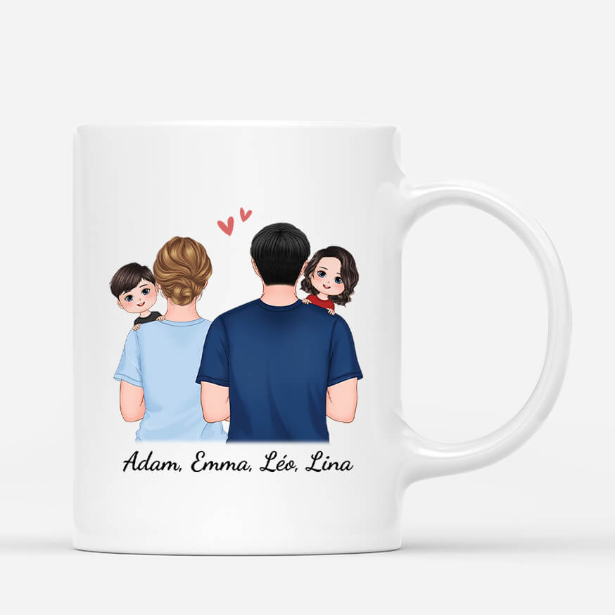 2510MFR2 mug notre famille un peu de folie beaucoup de bonheur enormement damour personnalise