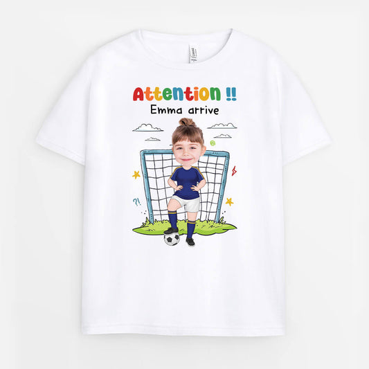 2511AFR4 t shirt attention adam arrive personnalise