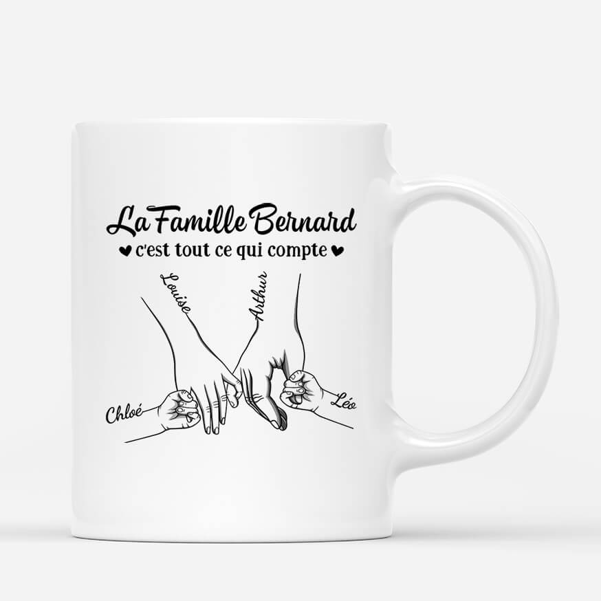 2518MFR1 mug la famille cest tout ce qui compte personnalise