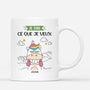 2521MFR1 mug je fais ce que je veux licorne personnalise