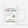 2522MFR1 mug si seulement le sarcasme brulait des calories personnalise