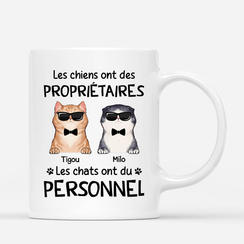 2530MFR2 mug les chiens ont des proprietaires les chats ont du personnel personnalise