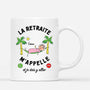 2538MFR1 mug la retraite mappelle version femme personnalise