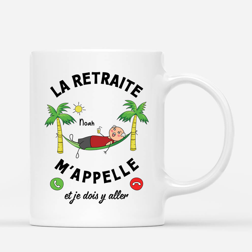 2538MFR1 mug la retraite mappelle version homme personnalise