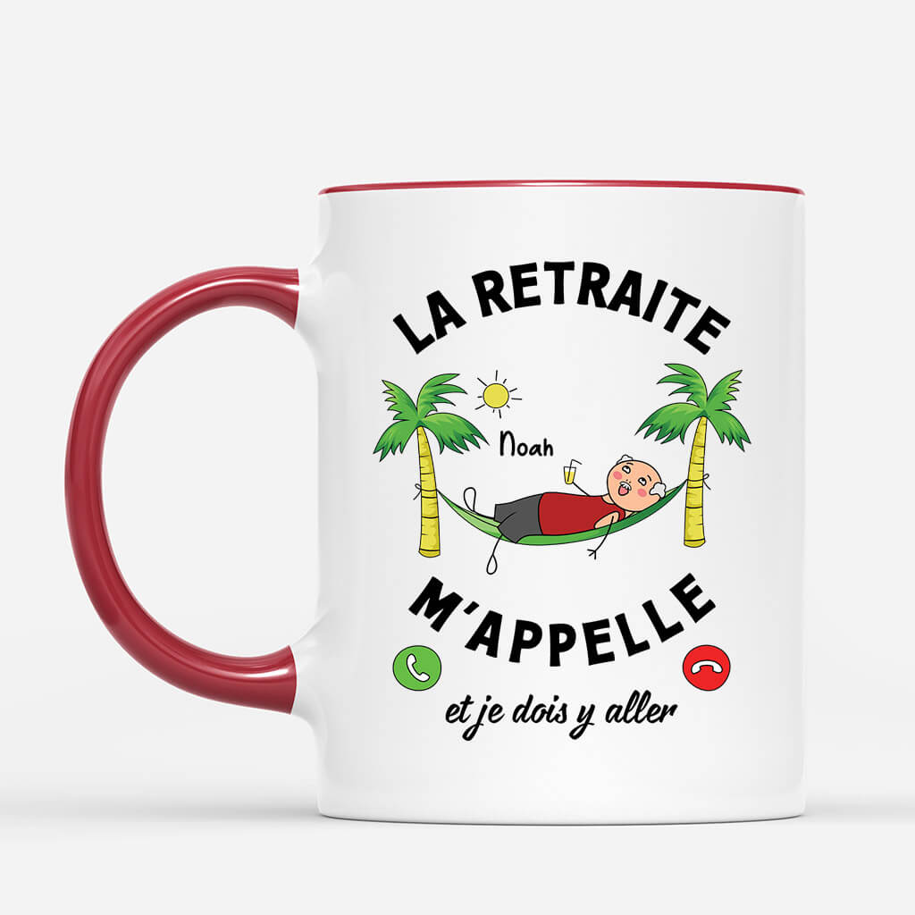 2538MFR2 mug la retraite mappelle version femme personnalise