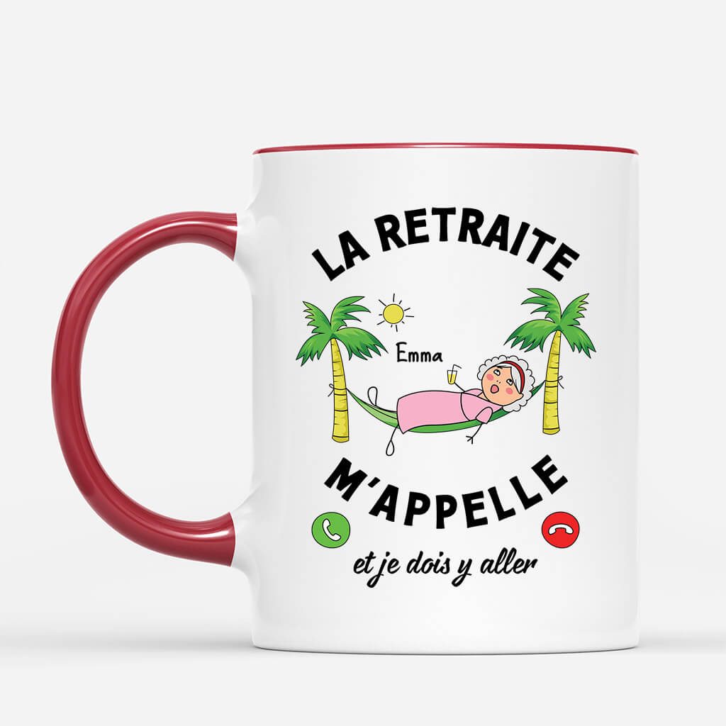 2538MFR2 mug la retraite mappelle version homme personnalise