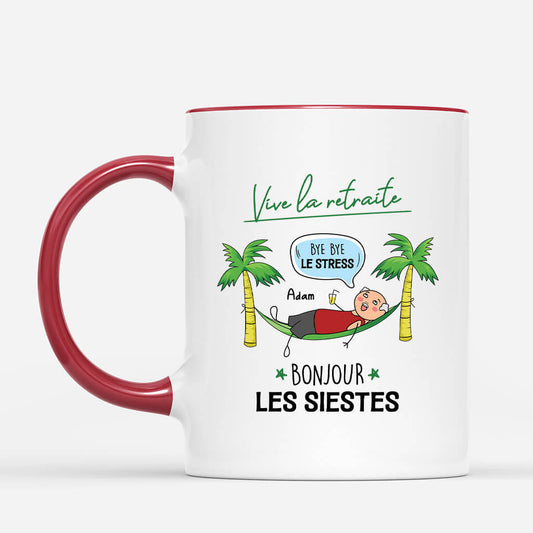 2539MFR2 mug vive la retraite version femme personnalise