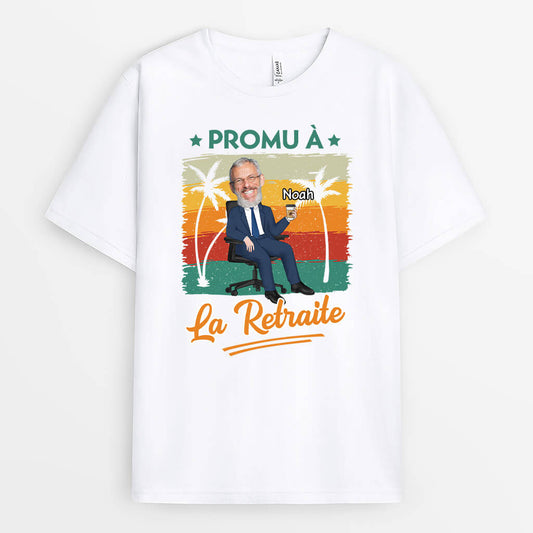 2544AFR1 t shirt promu a la retraite personnalise