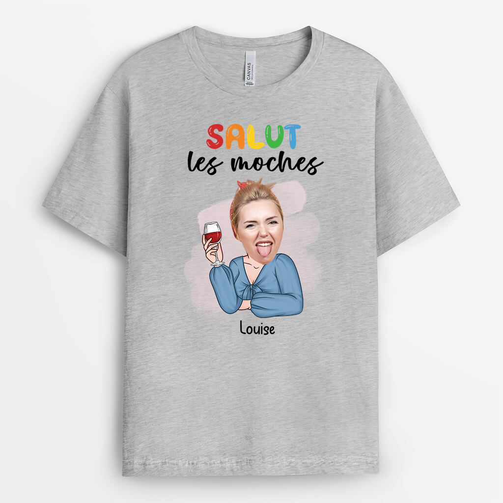 2553AFR2 t shirt salut les femmes moches personnalise