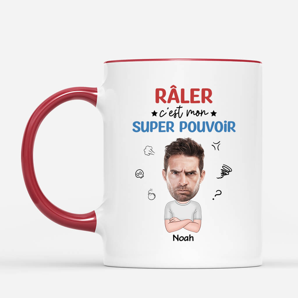 2556MFR2 mug raler cest mon super pouvoir version homme personnalise