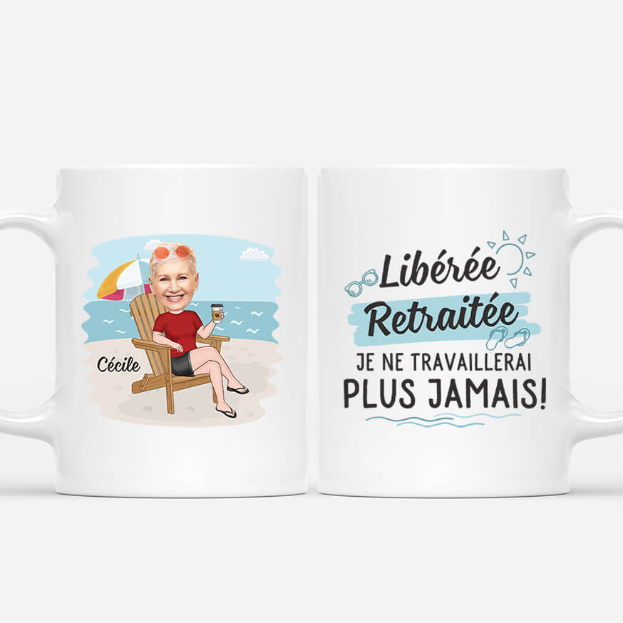 2561MFR1 mug liberee delivree retraitee plage personnalise