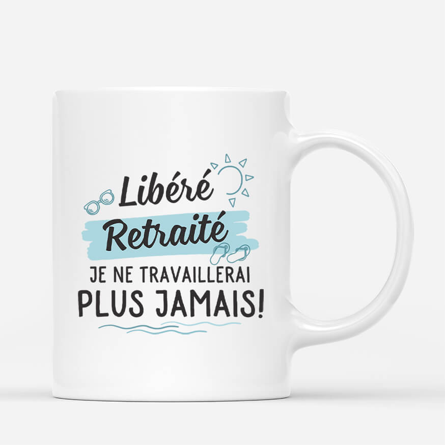 2561MFR3 mug libere delivre retraite plage personnalise