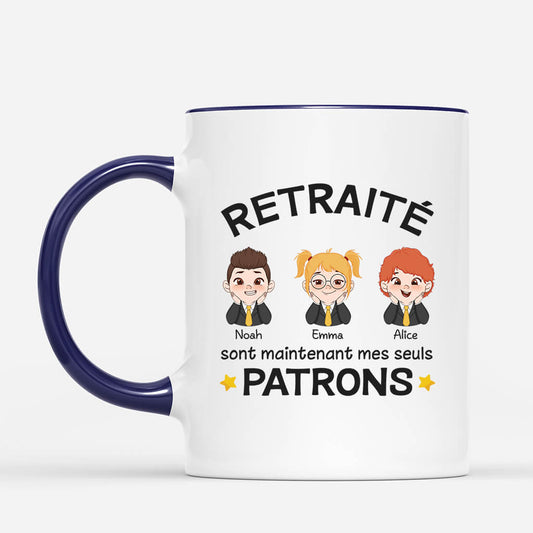 2562MFR2 mug retraite maintenant mes seuls patrons personnalise