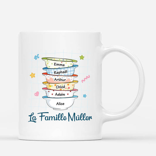 2564MFR1 mug famille avec bols damour personnalise