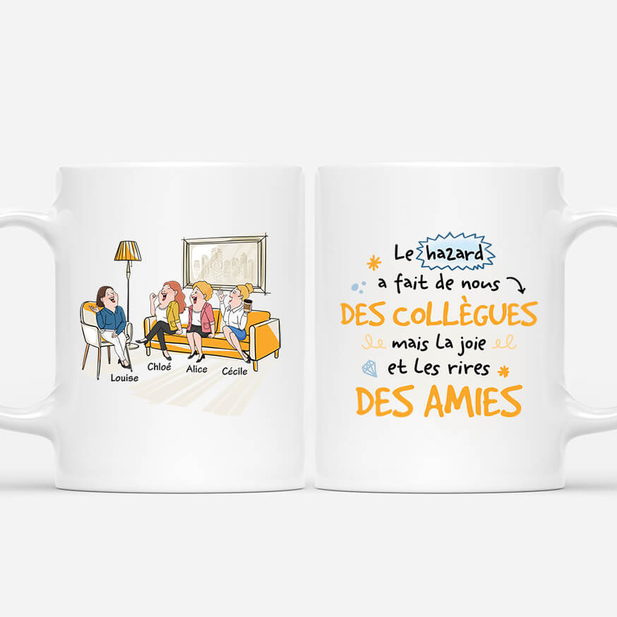 2570MFR1 mug les chances nous ont fait collegues personnalise