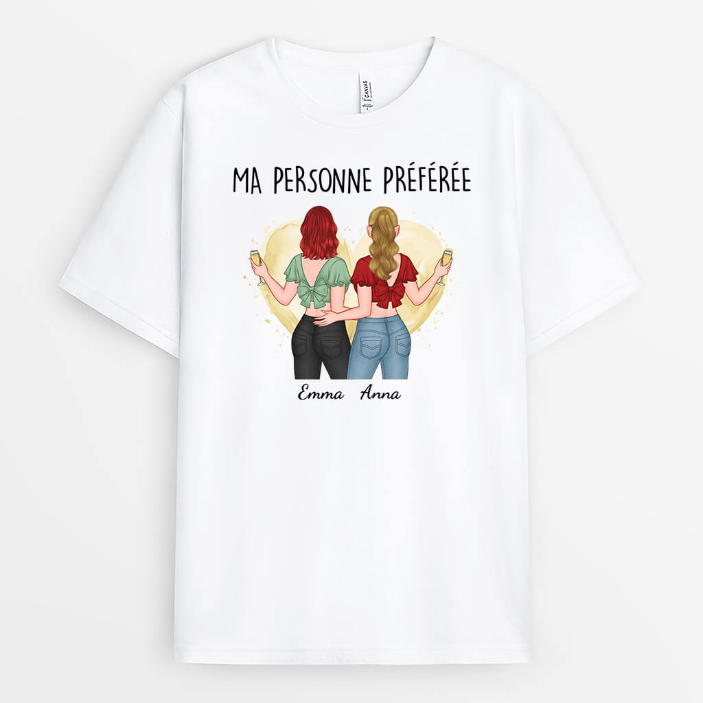 2571AFR2 t shirt ma personne preferee personnalise