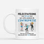 2582MFR2 mug felicitations sur votre evasion de lentreprise personnalise