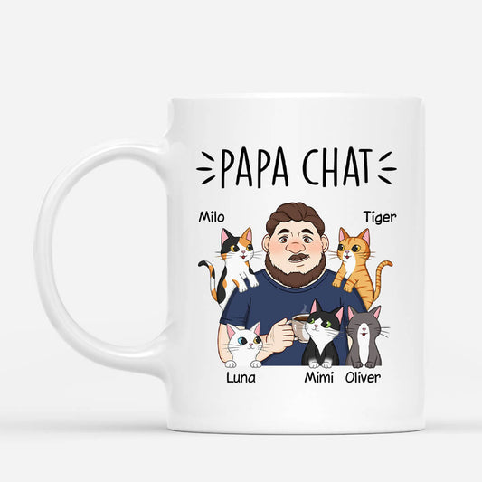 2592MFR2 mug papa chat mignon personnalise