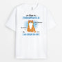 2593AFR1 t shirt mon therapeute chat avec fourrure des pattes et un coeur en or personnalise