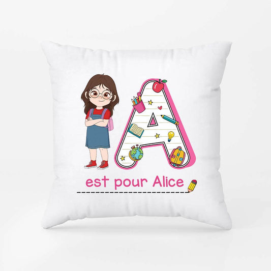 2605PFR2 a est pour angela coussin personnalise fille