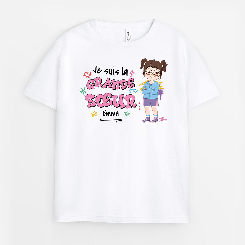 2606AFR1 je suis le frere  t shirt personnalisable pour enfant_eb07edb2 818a 4eda ba80 5c7cd01120de