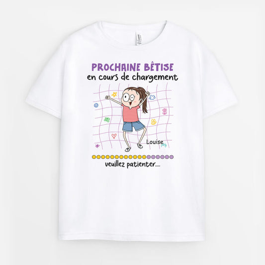 2610AFR1 t shirt prochaine betise personnalise