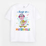 2615AFR1 t shirt rugir en maternelle personnalise