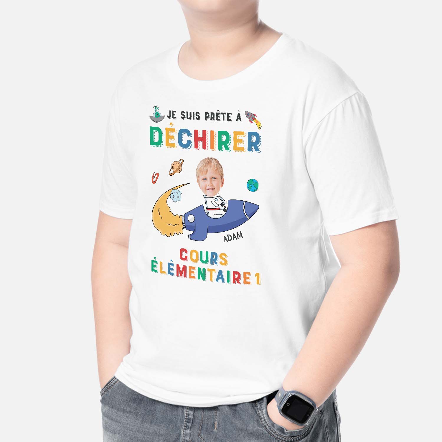 T-shirt Enfant "Attention La Maternelle J'arrive" – Design Joyeux Pour La Rentrée Des Classes