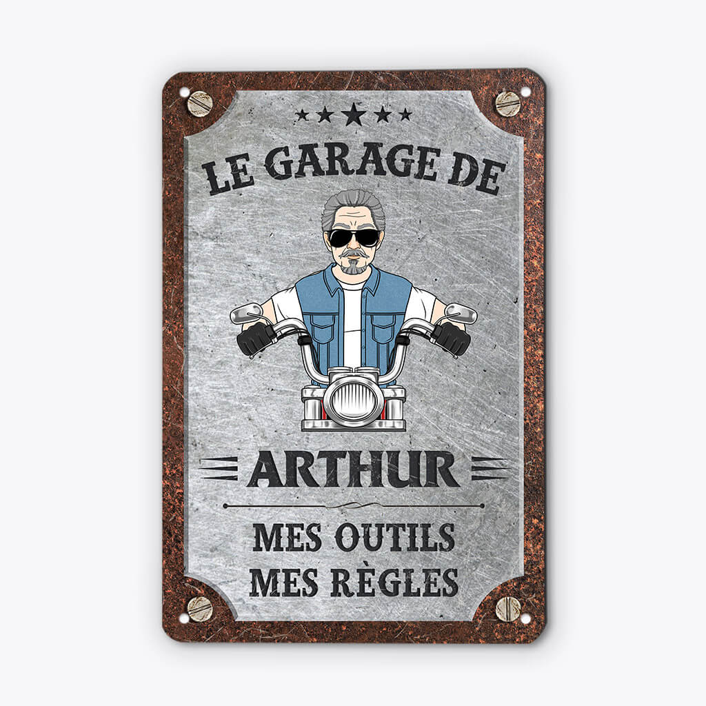 2634EFR2 plaque en metal mes outils mes regles personnalise