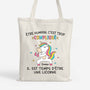 2637BFR1 tote bag il est temps detre une licorne personnalise