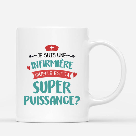 2639MFR2 je suis une infirmiere  mug personnalise infirmiere