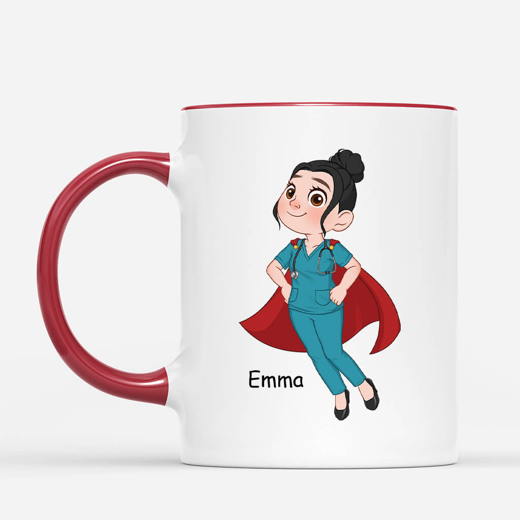 2639MFR3 je suis une infirmiere  mug personnalise infirmiere