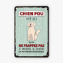 2642EFR2 des chiens fous vivent ici  plaque personnalisee pour amoureux des chiens_327c0d91 0a40 40cf 8d2a c9373fb8202c