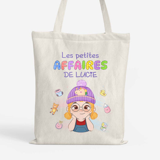 2651BFR1 les petites affaires de lucie  tote bag personnalise pour fille