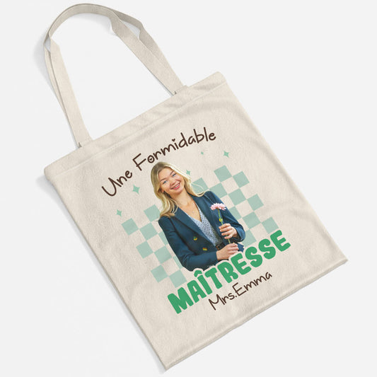 2653BFR2 une formidable maitresse  tote bag personnalise pour maitresse