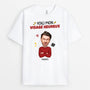 2661AFR1 voici mon visage heureux  t shirt homme humour personnalise