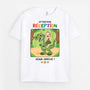 2662AFR1 attention reception enfant dinosaure t shirt enfant original