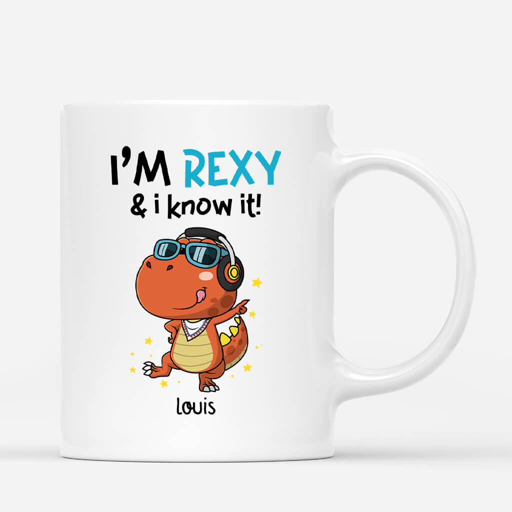 2667MFR1 je suis rexy et je le sais mug humour personnalise pour homme