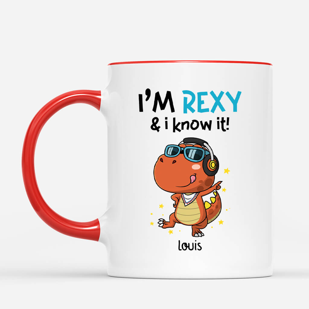 2667MFR2 je suis rexy et je le sais mug humour personnalise pour homme