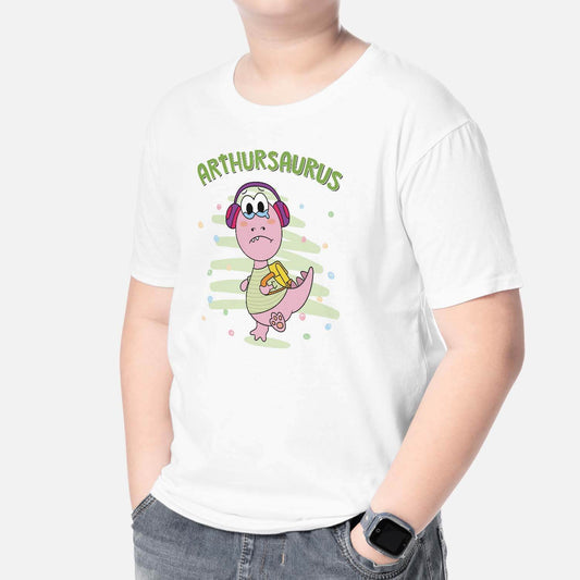 2676AFR2 arthursaurus colore  t shirt enfant personnalisable