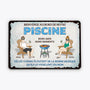 2678EFR1 bienvenue au bord de notre piscine  plaque personnalisee couple