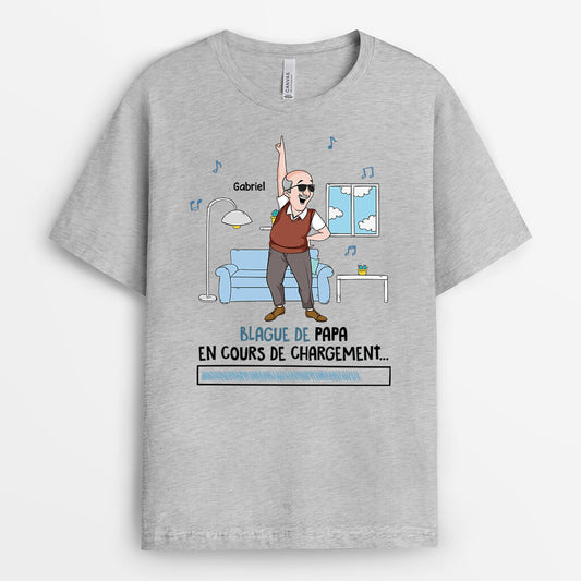 2680AFR1 blague de papa en cours de chargement  t shirt papa personnalise humour