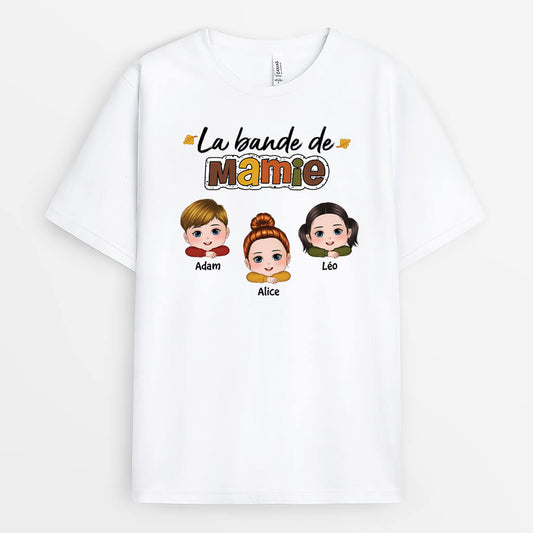 2695AFR1 la bande de papa papy version automne  t shirt personnalise pour papa et papy