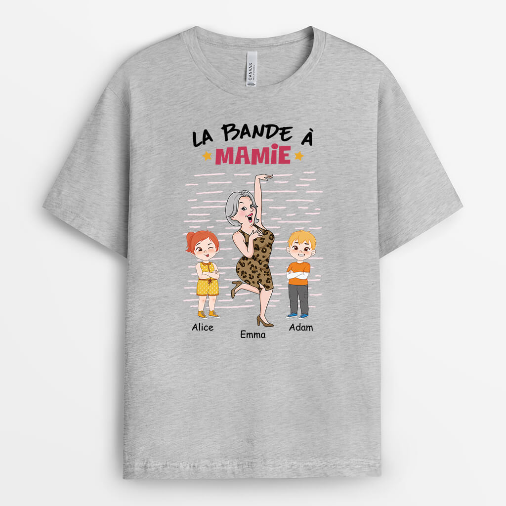 2698AFR2 la bande de papy qui danse  t shirt personnalise papy original