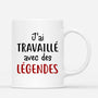 2711MFR2 jai travaille avec une legende t shirt depart en retraite pour collegue